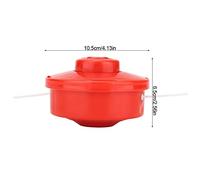 Akozon 3 Cabezales Universales para Cortacésped de Repuesto para Cortacésped de Jardín, Cabezal Cortador de Cepillo, 3 Cabezales Universales para, Cabezal de Corte para de Jardín, Cortador de