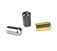 Akozon 3pcs Capas de Punta de la Perilla del Interruptor de Alternancia de 3 Piezas para Guitarra Eléctrica - Plateado, Negro, Oro (3.5 mm)