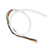 Akozon 4 Cables de Cobre Flexibles Blancos Redondos 0,5 mm² 30 M para de Videoportero con Conectores Preconectados