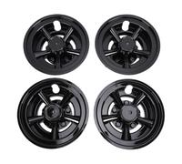 Akozon 4 Tapas de Rueda de Carro de 8 Pulgadas, Reemplazo Universal de Cubierta de Rueda de Carro para ABS
