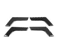 Akozon 4 Uds. Cubierta Embellecedora de Manija de Puerta Interior de Fibra de Carbono para W204 2005-2012 | Material de Fibra de Carbono Auténtica | Protegido contra Rayos UV y Resistente a Arañazos |