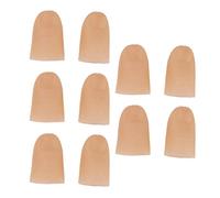 Akozon 5 Pares de Accesorios LED para los Dedos con Luz para el Pulgar, Lámparas de PVC para Dedos que Funcionan con Pilas para Actuaciones, Halloween, Conciertos y Eventos Nocturnos (rojo)