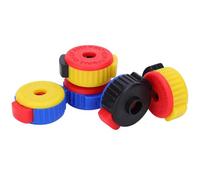 Akozon 5 Piezas de Tuerca de Liberación Rápida de Tambor, Soporte de Extracción de Instalación de Platillos, Hebilla de Fijación de Tapa de Tornillo, Soporte de Extracción de Tuerca de Liberación