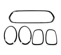 Akozon 5 Uds, Faro Negro Brillante, Luz Trasera, Rejilla, Cubierta Envolvente, Embellecedores de Repuesto Aptos para Mini F55 F56 F57 One Cooper S JCW 2014+