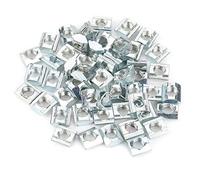 Akozon 50 unids Acero al carbono Deslizante Tuerca para ranura en T para Serie 20 Accesorios de Perfil de Aluminio M6 * 10 * 5 tipo UE