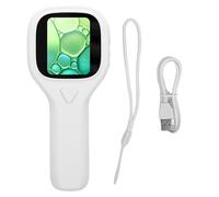 Akozon 500x Cámara de Microscopio Digital de Mano 2MP 2MP 2 Pulgadas de Lupa de Pantalla con 6 Luces LED