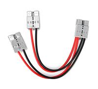 Akozon 50A 600V Batería Cargador Desconectación Rápida Conector de Alambre de Enchufe con Cable de 1 Pie para Vehículos Eléctricos Motores Equipo Médico