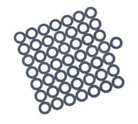 Akozon 50pcs Junta de Drenaje de Aceite de Aluminio OEM Ajuste | Arandelas aplastantes para cárter de aceite, prevención, compatibles con vehículos, material de aluminio