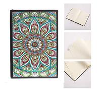 Akozon 5D Notebook Sketchbook - 50 Páginas Diy Mandala Mandala Flower Design, Creative Art Journal para Niños y Adultos, Ideal para Elaboración, Diario e Auto Ion