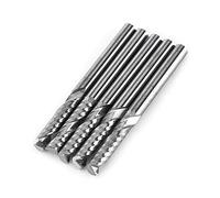 Akozon 5pcs Cortador de Fresado 3.175 mm (1/8") Mango Fresa de Molino Extremo único Fresa de Carburo Tungsteno Tool CNC