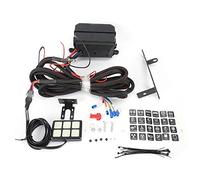 Akozon 6 Nivel Interruptor Panel de relé Circuito Caja de Control Arnés de cableado Accesorio para automóvil