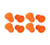 Akozon 8 Almohadillas de Silicona para Aislamiento de Sonido - Tapones de Repuesto para Auriculares Se846, Se535, Se215 y 2,0-3,5 Mm - Cómodas Puntas de Color Naranja