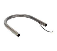 Akozon 9.1in 8.3in 6.9in Tubo Cafe Racer Marco de asiento trasero Hoop Brat Style Seat LED Freno Turn Singal Light Universal para (175mm)