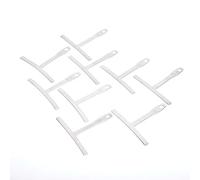 Akozon 9 Uds. Medidor de Radio de Guitarra Regla en Forma de T de Acero Inoxidable Herramienta Luthier de Medición de Diapasón, Herramienta Luthier de Guitarra 9 Uds (SILVER)