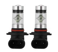 Akozon 9005 HB3 Bombillas de Luz Antiniebla, 2 Piezas 12V-24V 100W 8000K Luz Azul Hielo Lámpara de Niebla del Coche Bombillas de Faros Lámpara de Conducción de Automóviles