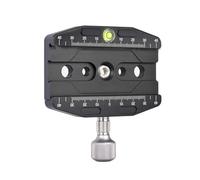 Akozon Abrazadera de Liberación Rápida, Placa de Abrazadera de Cámara de Aleación de Aluminio para Rótula de Bola de Trípode y monopié, con Adaptador de 3/8 a 1/4 de Pulgada y Pot