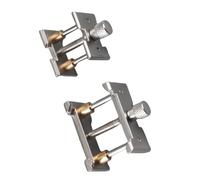 Akozon Abrazadera de Movimiento de Reloj, 2 uds., Soporte de Vicio de Caja de Aleación de Aluminio para Reparación de Relojes, Desmontaje, Fabricación de Joyas, Pasatiempo Artesanal