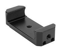 Akozon Abrazadera Universal Metálica para Teléfono Móvil, Adaptador de Trípode de Ancho Ajustable, Compatible con Teléfonos Móviles de 6 a 8,5 Cm, Color Negro.