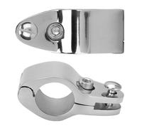 Akozon Accesorios de Hardware de Diapositiva de Mandíbula Marina Barco de Acero Inoxidable - Diapositiva de Mandíbula con Bisagras de 2 Piezas - Deportes y Actividades Al Aire Libre/Navegación y