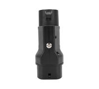 Akozon Adaptador de Carga EV Tipo 1 a Tipo 2, 250V 32A, Conector Convertidor para Cargador de Vehículo Eléctrico, Adaptador Universal para Estación de Carga Pública con Puerto 2