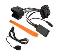 Akozon Adaptador de Entrada Auxiliar Bluetooth 5,0, Micrófono Manos Libres de 12 Pines, Cable de Música Bluetooth, Compatible con CD30 Mp3 CDC40 CD70 DVD90