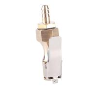 Akozon Adaptador de Mandril de Bloqueo para Inflador de Neumáticos de Latón con Conector de Púa de 6,5 Mm para Neumáticos de Motocicleta y Automóvil, Construcción de Cobre Resistente
