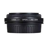 Akozon Adaptador de Montaje de Lente FD, Anillo Adaptador de Lente de Cámara con Enfoque de Vidrio óptico para 450D 50D 5D 5D2 500D 550D 600D 650D 6D 70D 700D