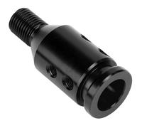 Akozon Adaptador de Perilla de de Automóvil Universal 12x1.25 Material de Aluminio No Roscado (BLACK)