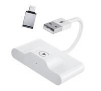 Akozon Adaptador Inalámbrico Carplay para USB Carplay Dongle Plug and Play Box Diseño Cóncavo Conexión Estable Fácil Actualización (Superficie cóncava)