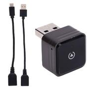 Akozon Adaptador Inalámbrico para Coche, Dongle Automático con Cable USB A A Tipo C Plug & Play, Convertidor Cableado A Inalámbrico para Coche