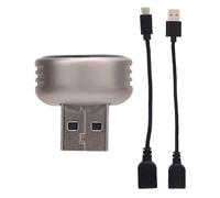 Akozon Adaptador Inalámbrico y Automático 2 en 1, USB Plug and Play, Convierte Cableado a Inalámbrico, Compatible con la Mayoría de los Automóviles