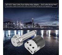 Akozon Adaptador MT3 -M12 Taper Collet Chuck Milling Arbor - Portor de Herramientas de Precisión para CNC y Máquinas Aburridas