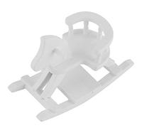 Akozon Akozon 1:12 Mini Mecedora de Caballos de Madera Mini Horse Silking - Modelo de Muebles Encantadores para Casas de Muñecas y Jardines de Cuentos de Hadas