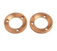 Akozon Akozon 2pcs 64 Mm Café de Titanio Burrs Planos de Alto Rendimiento Burrs Multipropósito para DF64, DF64P, DF64E, DF64V, CADO E5P, E6P, E37J y Más