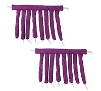 Akozon Akozon 2pcs Curador de Rizadores para el Cabello sin Calor: Banda para la Cabeza de la Varilla para el Peinado sin Esfuerzo, sin Daño Al Calor, Adecuado para Todos los Tipos de Cabello (PURPLE)