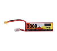 Akozon Akozon 3300MAH 14.8V 4S RC LIPO BATERÍA - Velocidad de Descarga de 100c XT60 Enchufe para Helicópteros RC, Automóviles y Aviones