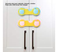 Akozon Akozon 5pcs Baby Safety Gabinet Door Ridge Clamp Claus-Cajón a Prueba de Niños y Cerraduras de Armario con Operación Fácil de una Mano