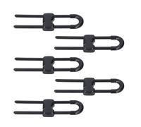 Akozon Akozon 5pcs Locks de Gabinete en Forma de U Cerraduras de Seguridad Ajustables para Gabinetes, Cajones, Puertas, Muebles y Armarios Asegura su Hogar de Curiosos y Mascotas (BLACK)