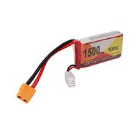 Akozon Akozon 7.4V 1500mAh 100C 2S Lipo Battery con Enchufe XT60 para H210, QAV250, LS180 RC Racing Cars & Quadcopters