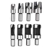 Akozon Akozon 8pcs Cutter de Portador de Madera de Acero Al Carbono con Cortadores de Banqueros y Estándar para Bancos y Taladros Eléctricos
