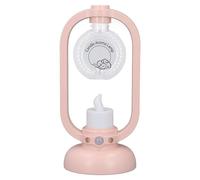 Akozon Akozon Premium 50ml Difusor de Aceite Esencial Sensing USB Humidificador con Diseño Retro de la Luz de Velas Ultra Cool Mist Diffuser para el Dormitorio y la Oficina (Rosado)