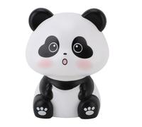 Akozon Akozon Solar Asintiendo con Asentimiento de Panda - Escultura Decorativa de Suerte y Riqueza para el Tablero de Automóviles, Hogar y Restaurante (Ojos de corazón)