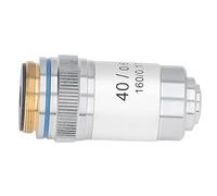 Akozon Alcance Acromático, Objetivo de Microscopio 40x Lentes de Aumento de Alta Aumento de 20.2 Mm RMS RMS Plateado
