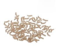 Akozon Alineador de Gancho Doblado, Sedal de Pesca con Mangas Antienredos, Tubo Elástico TPR para Accesorios de Aparejos de Pesca de Carpa, 30/50/60/100/150/200 Uds. (100 Piezas)