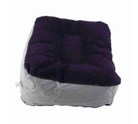 Akozon Almohada Inflable para Reposapiés Flocado Cojín Relajante para Vuelo De Viaje con Bomba De Aire Gris, Cojín Inflable para Reposapiés para El Hogar, Oficina, Viajes, Avión Color: Gris (#1)