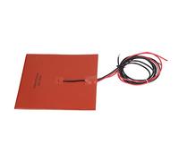 Akozon Almohadilla Calefactora de Silicona, Estera Calefactora de 180 ℃, 200x200mm, 200W, Accesorio para Impresora 3D, Accesorios Profesionales DC24V (DC24V)