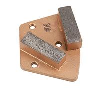 Akozon Almohadilla de Pulido de Diamante Trapezoidal Akozon para Amoladora de Concreto - Grano 30 con 3 Orificios y 2 Dientes Rectos para un Rendimiento Superior