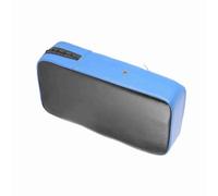 Akozon Almohadilla de Taekwondo, Objetivo de Ataque de Boxeo con Orificio de Ventilación de Metal, Punzonado Manual de Cuero PU para Entrenamiento de Artes Marciales, (Blue)