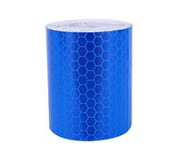 Akozon Alta Intensidad Pegatina Cinta Reflectante Cinta Adhesiva Reflectante Seguridad Atención Banda Reflectante 5cm * 3M Azul
