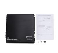 Akozon Amplificador de Coche de 2 Canales, Caja de Amplificador de Altavoz de Sonido Puenteable de Doble Canal de Alta Potencia de 5200 W para de Sonido de Motocicleta UTV de Camión de